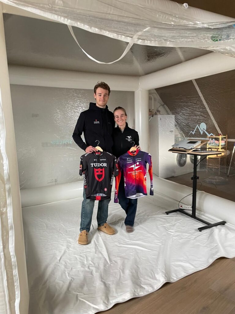 Marit Raaijmakers en Maikel Zeilaard kubus hoogtetent